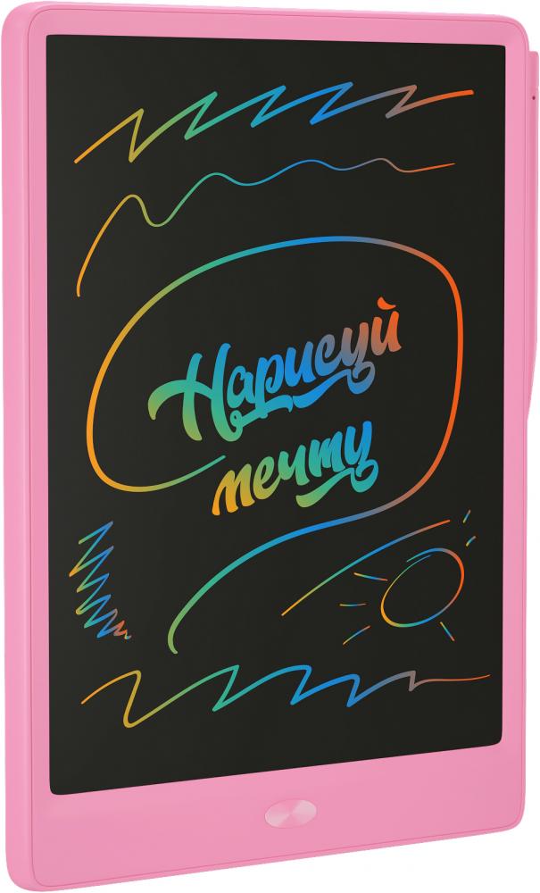 фото Детский планшет для рисования со стилусом hrs e-writing board 12 (розовый)