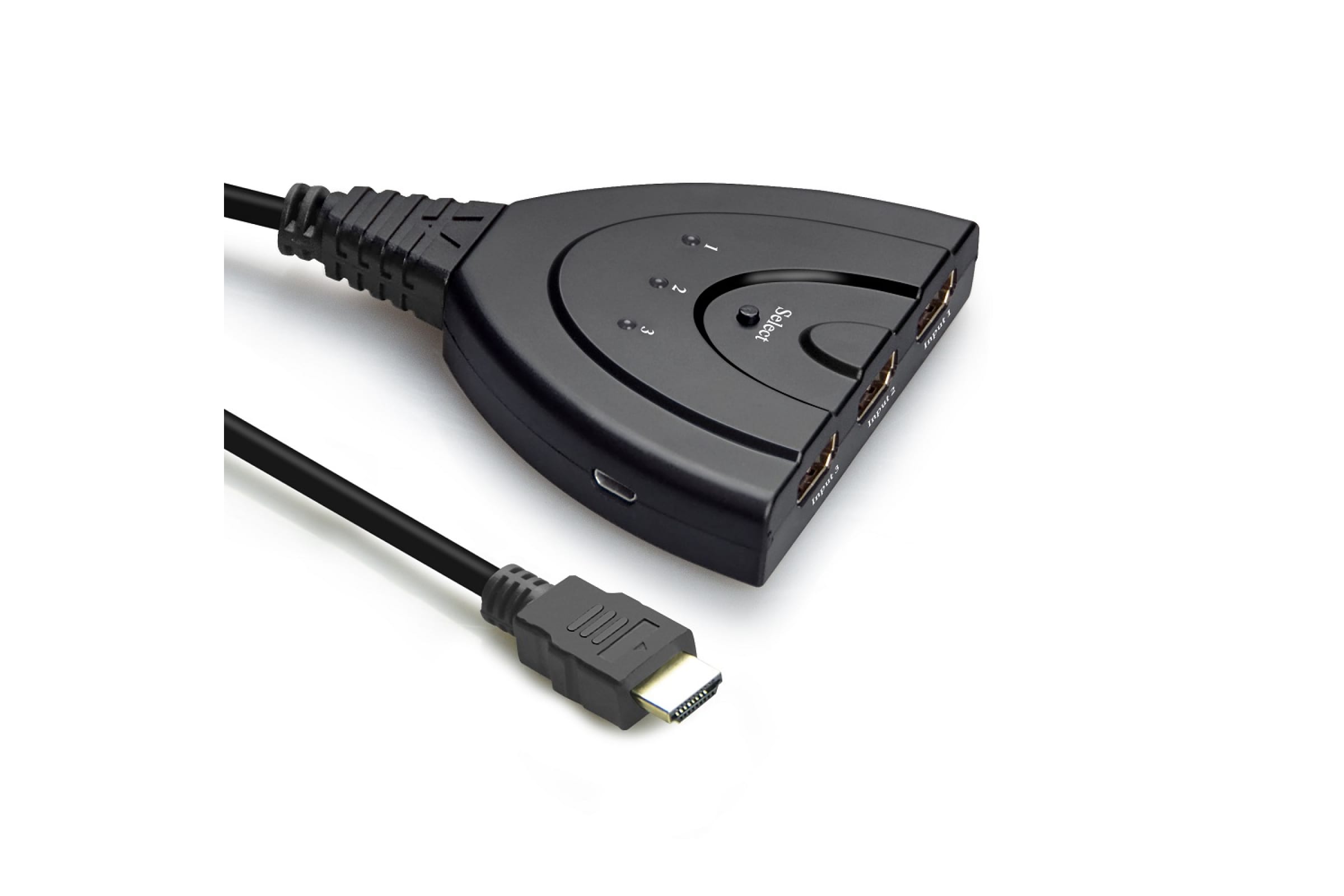 

Переключатель HDMI 3 x 1 Greenline, USB Зарядка, 4K 60Hz, GL-vA17P
