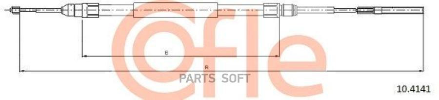 

Трос стояночного тормоза лев задн BMW 520- serie 5 (E39) all 2/99-03