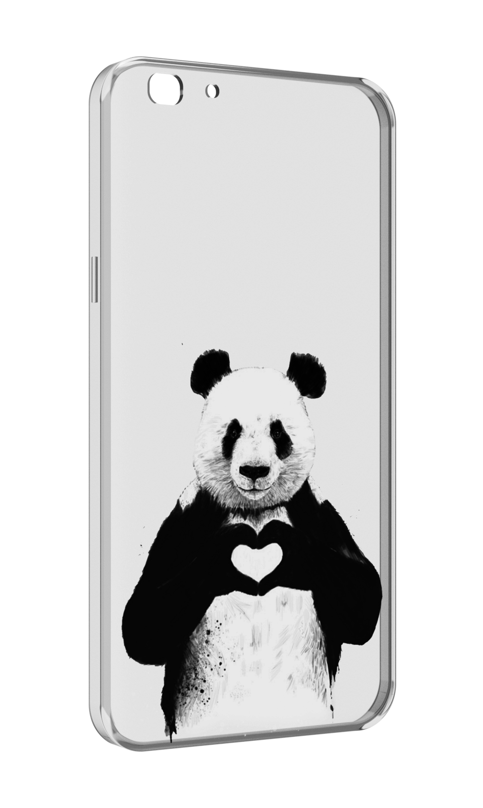 

Чехол MyPads Влюбленная панда для Oppo A77/F3 (2017 год), Прозрачный, Tocco