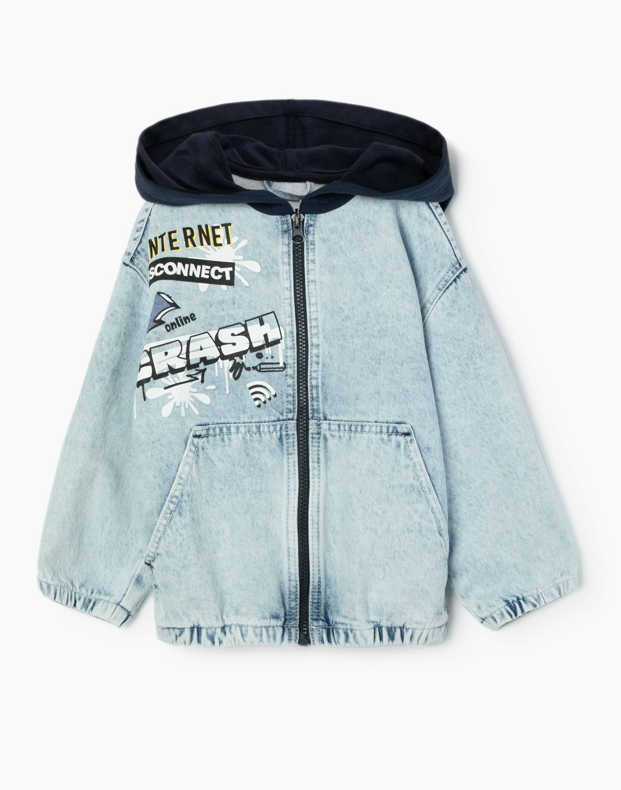 

Джинсовый жакет (куртка) для мальчика Gloria Jeans BJC002369 лайт/айс 3-4г/104, Голубой, BJC002369