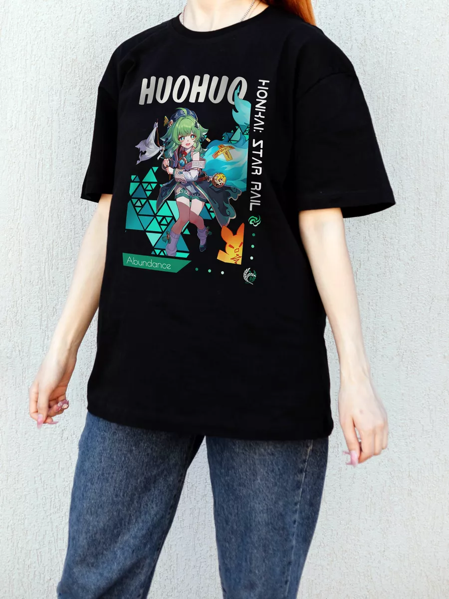 

Футболка женская Animania Honkai Star Rail черная XXL, Черный, Honkai Star Rail