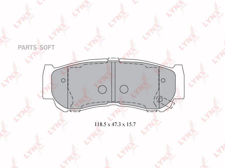 Колодки торм.задн.HYUNDAI SANTA FE 06=> 100054063605