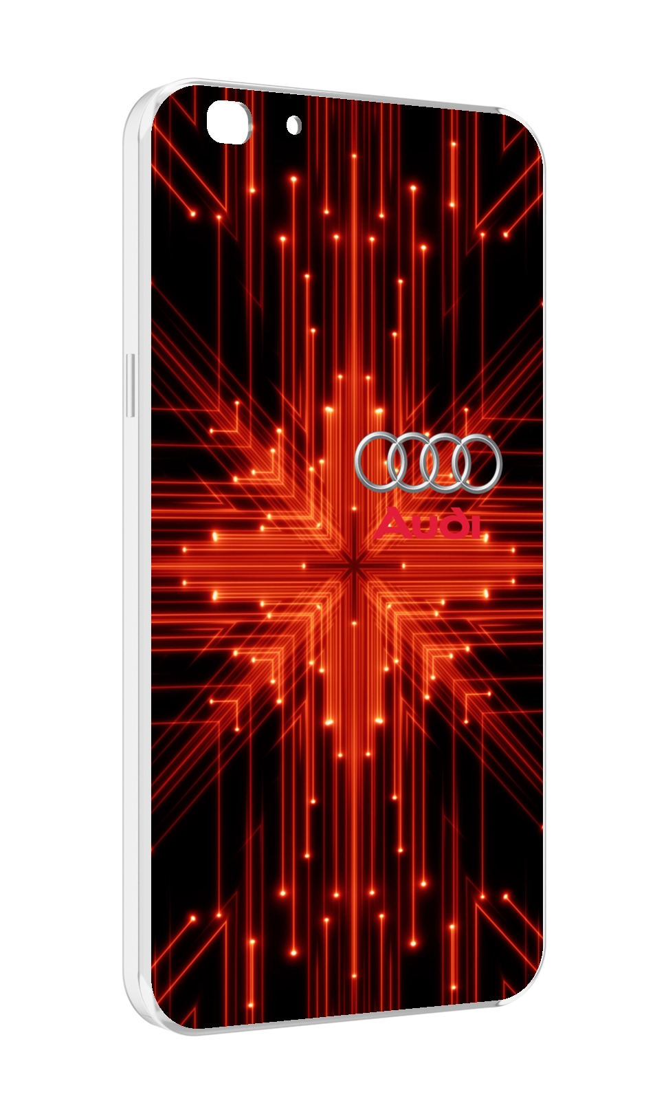 

Чехол MyPads Ауди-на-неоновом-фоне для Oppo A77/F3 (2017 год), Прозрачный, Tocco
