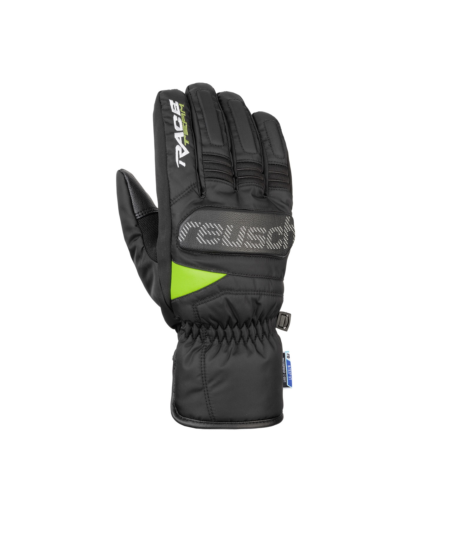 фото Перчатки reusch ski race vc r-tex® xt, black/neon green, 9.5 inch