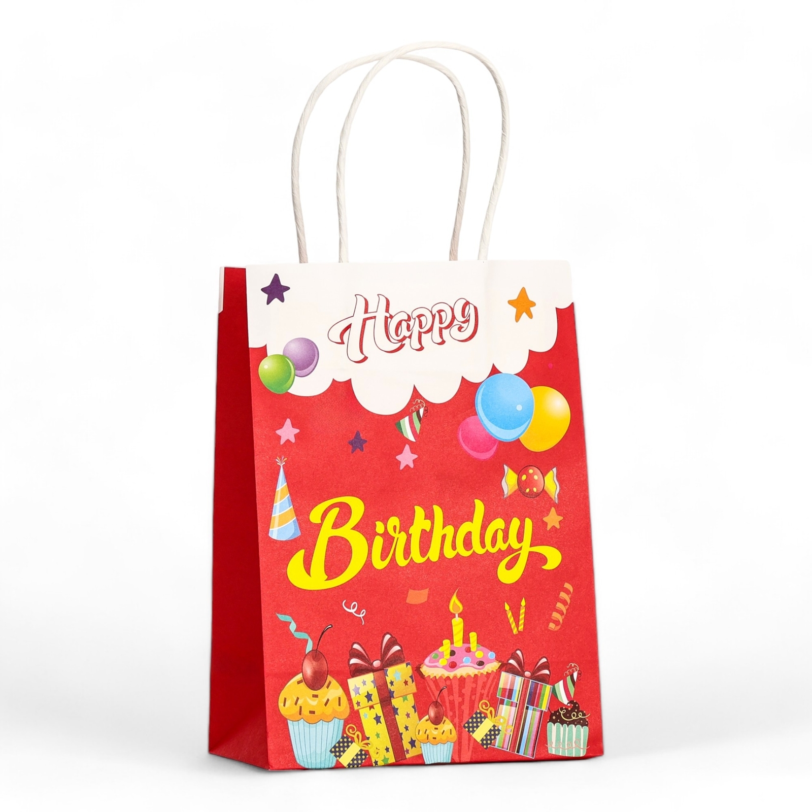 

Подарочный пакет UPAK LAND крафт Happy Brithday 120г/м 15 х 8 х 21 см, 1 шт