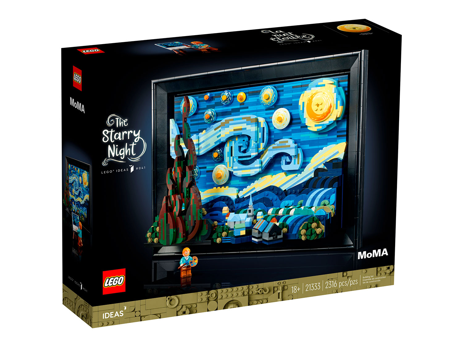 Конструктор LEGO Ideas 21333 - Винсент Ван Гог - Звездная ночь значок my favorite painter винсент ван гог звездная ночь металл 12 08599 944