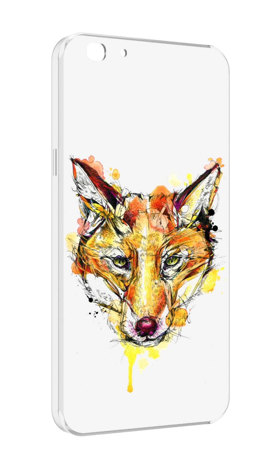 

Чехол MyPads Акварельная лиса для Oppo A77/F3 (2017 год), Прозрачный, Tocco