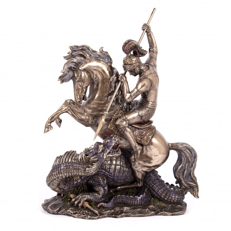 фото Статуэтка veronese "святой георгий победоносец" (bronze) veronese design