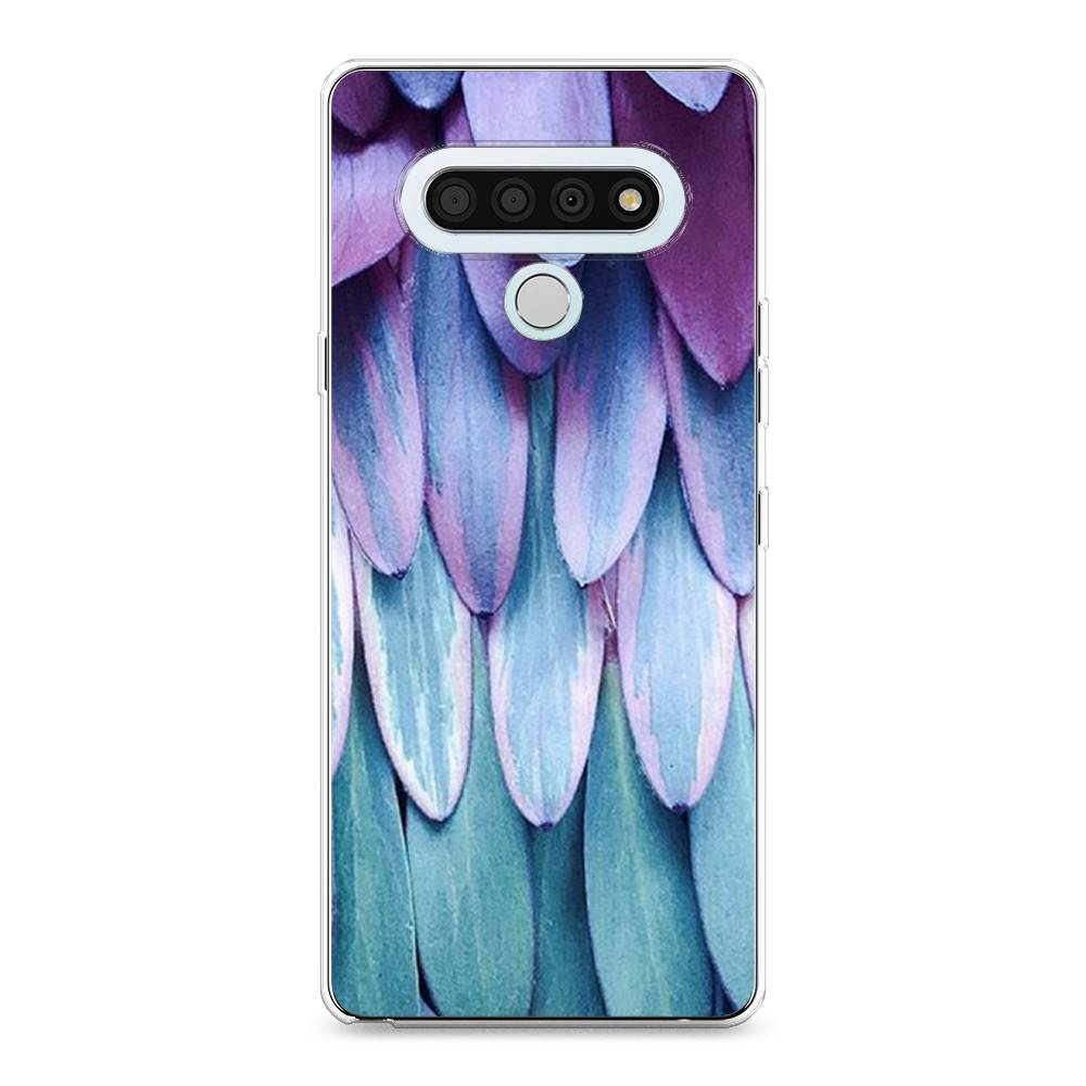 

Чехол для LG Stylo 6 "Синее перо", Фиолетовый;голубой, 84550-3