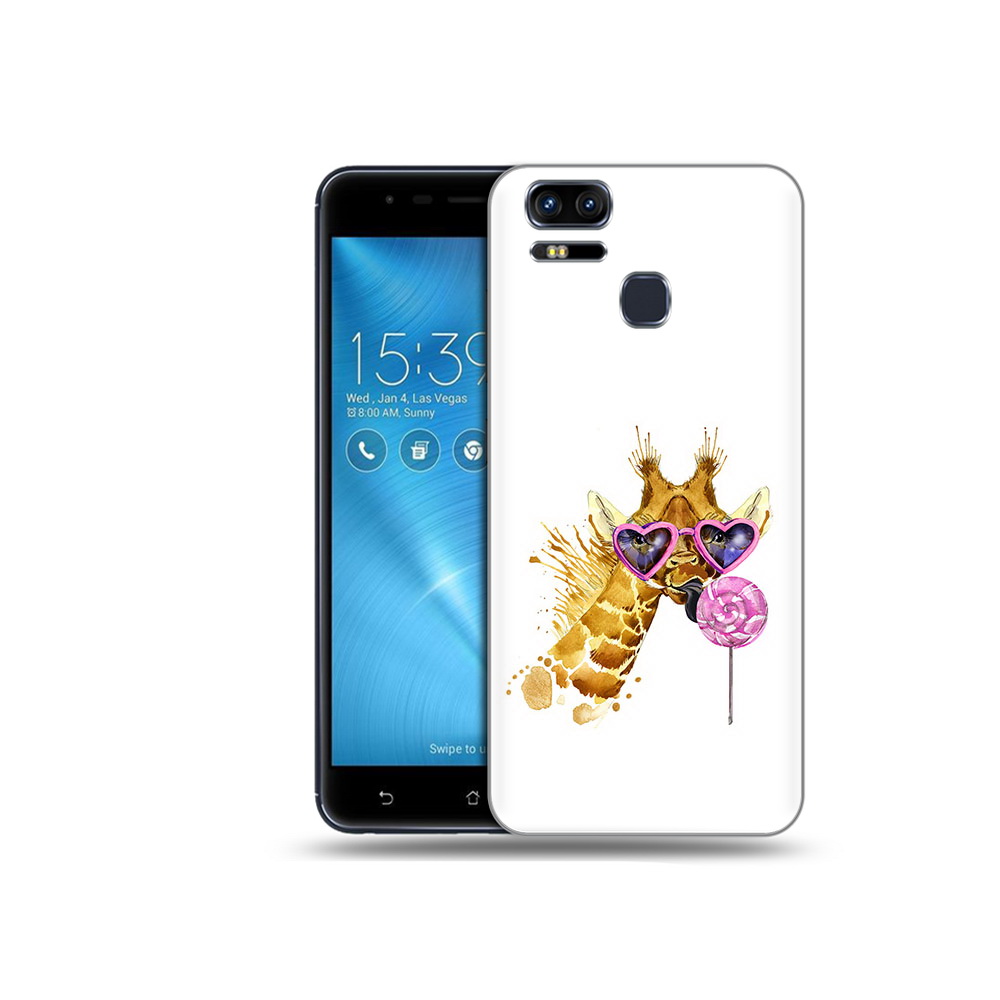 

Чехол MyPads Tocco для Asus ZenFone 3 акварельный жираф (PT51214.656.217), Прозрачный, Tocco