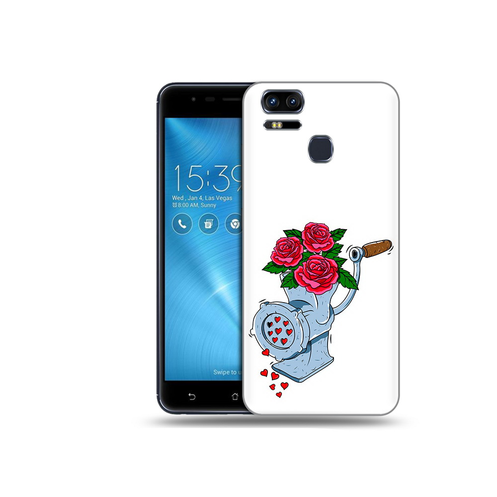 

Чехол MyPads Tocco для Asus ZenFone 3 Цветочные сердца (PT51214.656.199), Прозрачный, Tocco