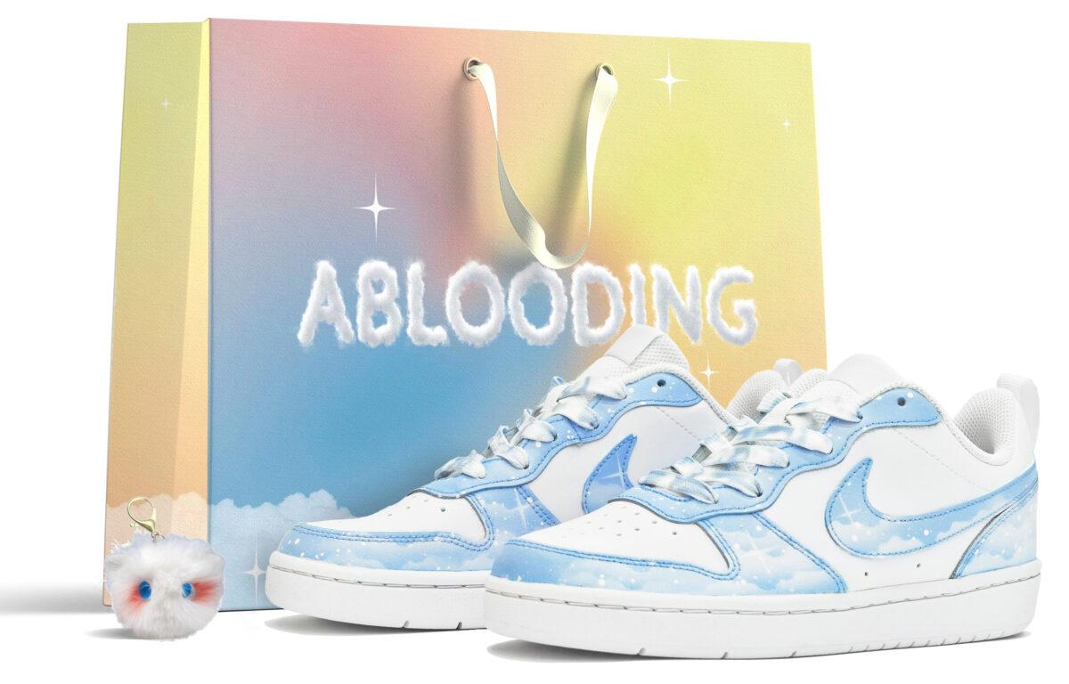 

Кеды унисекс Nike Court Borough ABLOODING GS белые 36.5 EU, Белый, Court Borough ABLOODING GS