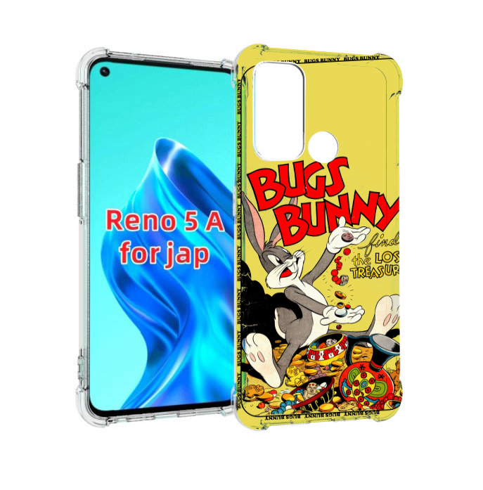 

Чехол MyPads бакс-банни-и-еда для Oppo Reno 5A, Прозрачный, Tocco