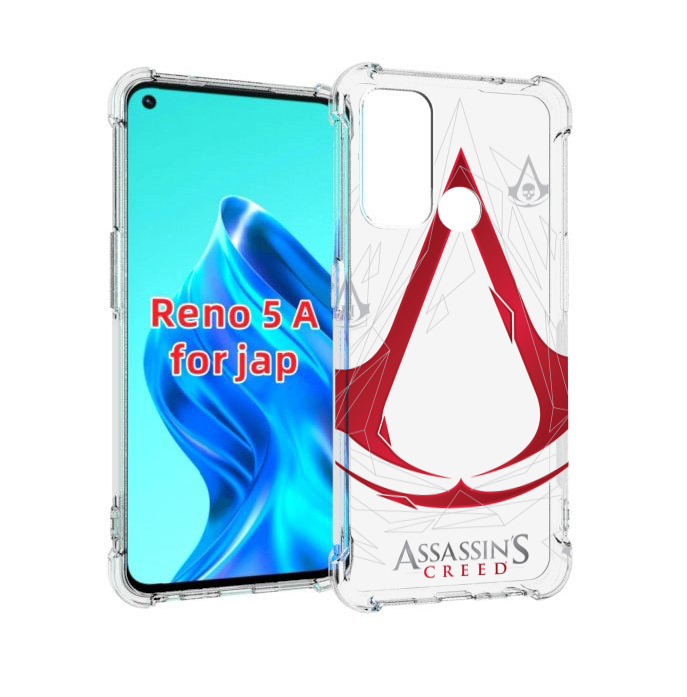 

Чехол MyPads ассасин-крид-знак для Oppo Reno 5A, Прозрачный, Tocco