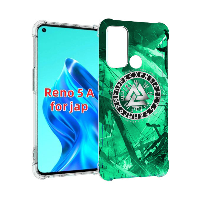

Чехол MyPads ассасин-крид-2020-рагнарек мужской для Oppo Reno 5A, Прозрачный, Tocco