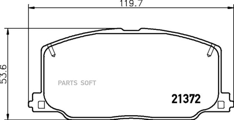 

Тормозные колодки HELLA PAGID/BEHR дисковые 8DB355026961