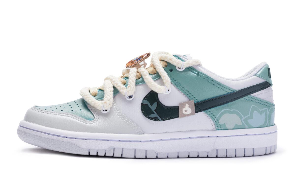 

Кеды унисекс Nike Dunk Low бирюзовые 36.5 EU, Бирюзовый, Dunk Low