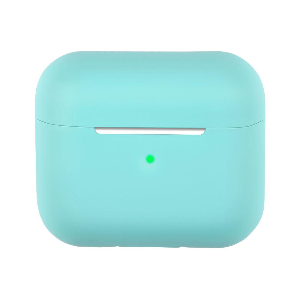 

Cиликоновый чехол QVATRA для наушников Airpods 3 мятный, для наушников Airpods 3 мятный