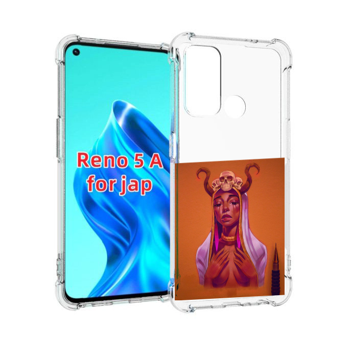 

Чехол MyPads античная-девушка для Oppo Reno 5A, Прозрачный, Tocco