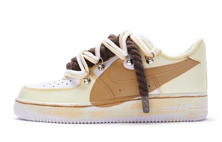 

Кеды унисекс Nike Air Force 1 Low T10 бежевые 40 EU, Бежевый, Air Force 1 Low T10