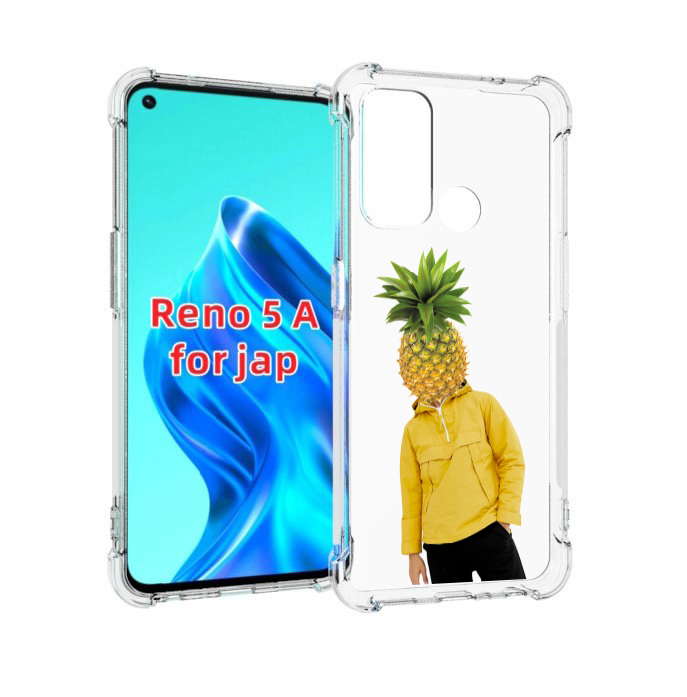 

Чехол MyPads ананасовая-голова для Oppo Reno 5A, Прозрачный, Tocco