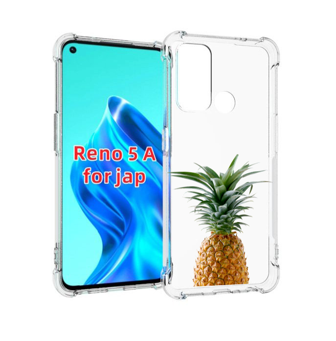 

Чехол MyPads ананас для Oppo Reno 5A, Прозрачный, Tocco