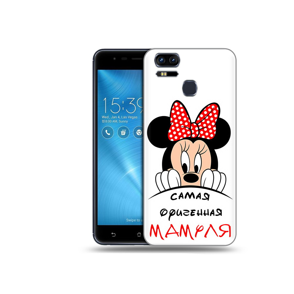 

Чехол MyPads Tocco для Asus ZenFone 3 Самая лучшая мамуля Мини Маус (PT51214.656.152), Прозрачный, Tocco