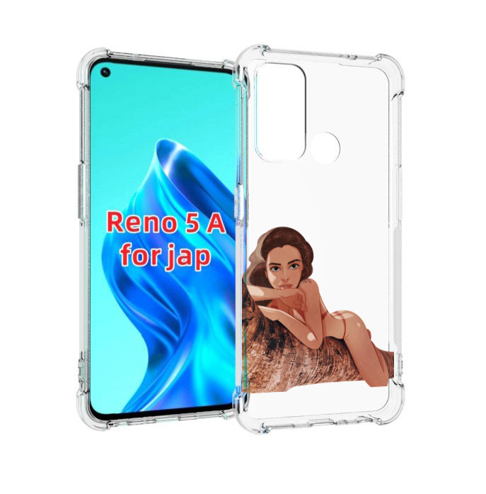 

Чехол MyPads амазонка-на-дереве для Oppo Reno 5A, Прозрачный, Tocco