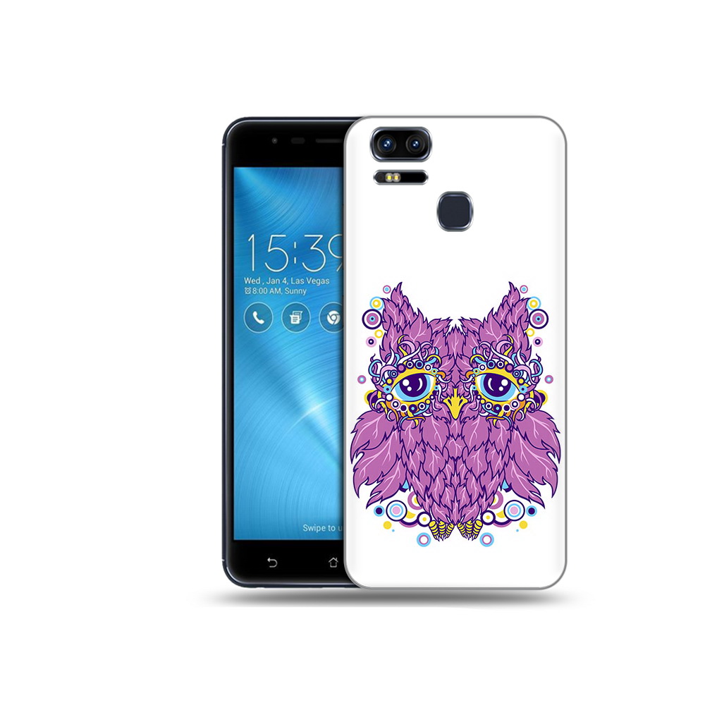 

Чехол MyPads Tocco для Asus ZenFone 3 Розовая сова (PT51214.656.147), Прозрачный, Tocco