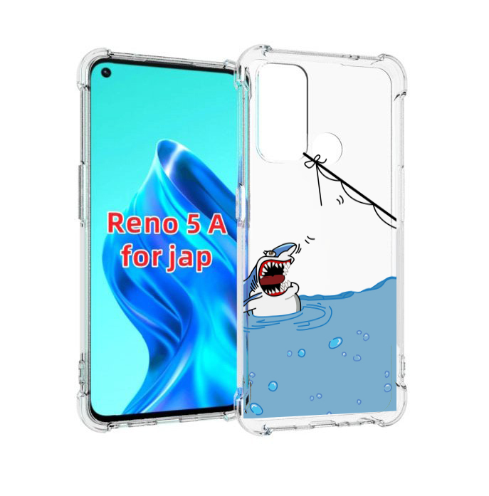 

Чехол MyPads акула-рисунок для Oppo Reno 5A, Прозрачный, Tocco
