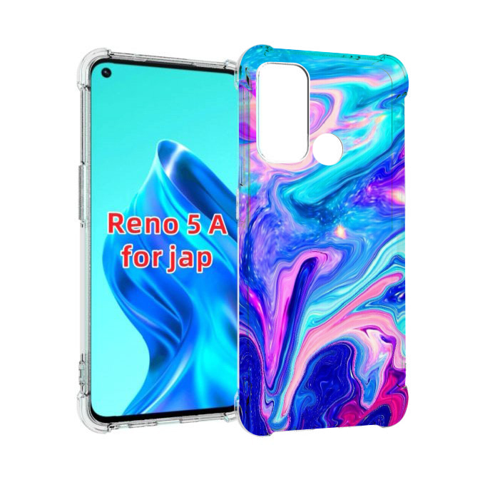 

Чехол MyPads акварельные-краски для Oppo Reno 5A, Прозрачный, Tocco