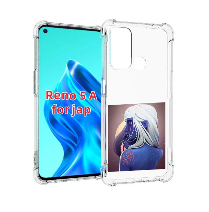 

Чехол MyPads аватар-с-цветком для Oppo Reno 5A, Прозрачный, Tocco