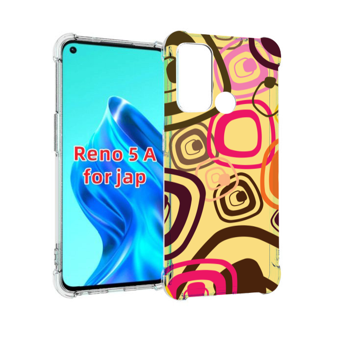 

Чехол MyPads абстракция-на-желтом-фоне для Oppo Reno 5A, Прозрачный, Tocco