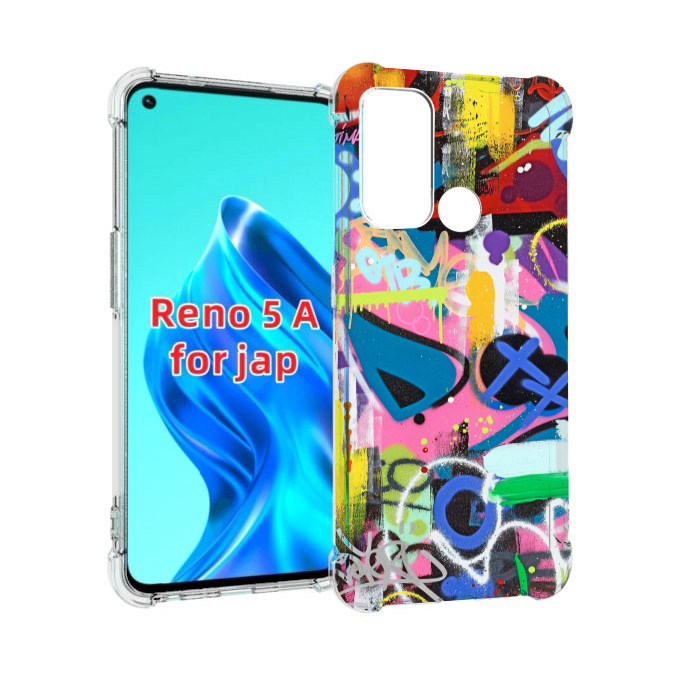 

Чехол MyPads абстракция-графити для Oppo Reno 5A, Прозрачный, Tocco