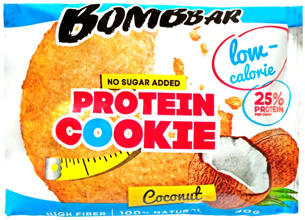 Печенье BombBar протеиновое Кокос 40 г