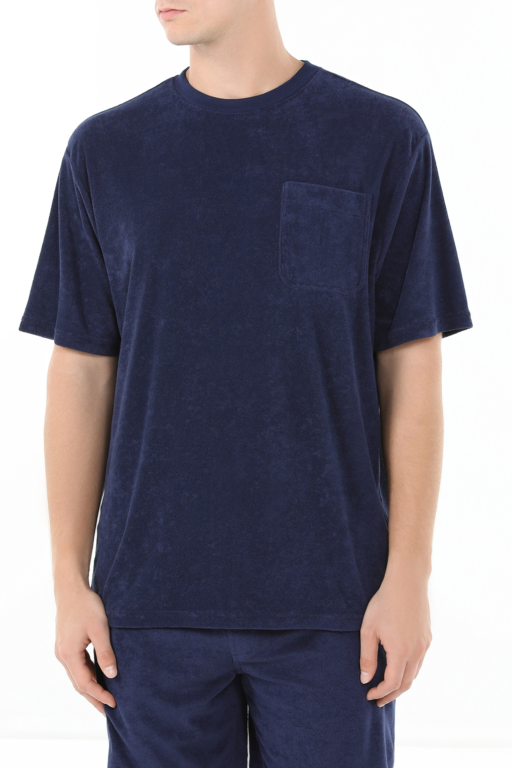 

Футболка мужская Piombo 2038725 синяя 2XL, Синий, 2038725