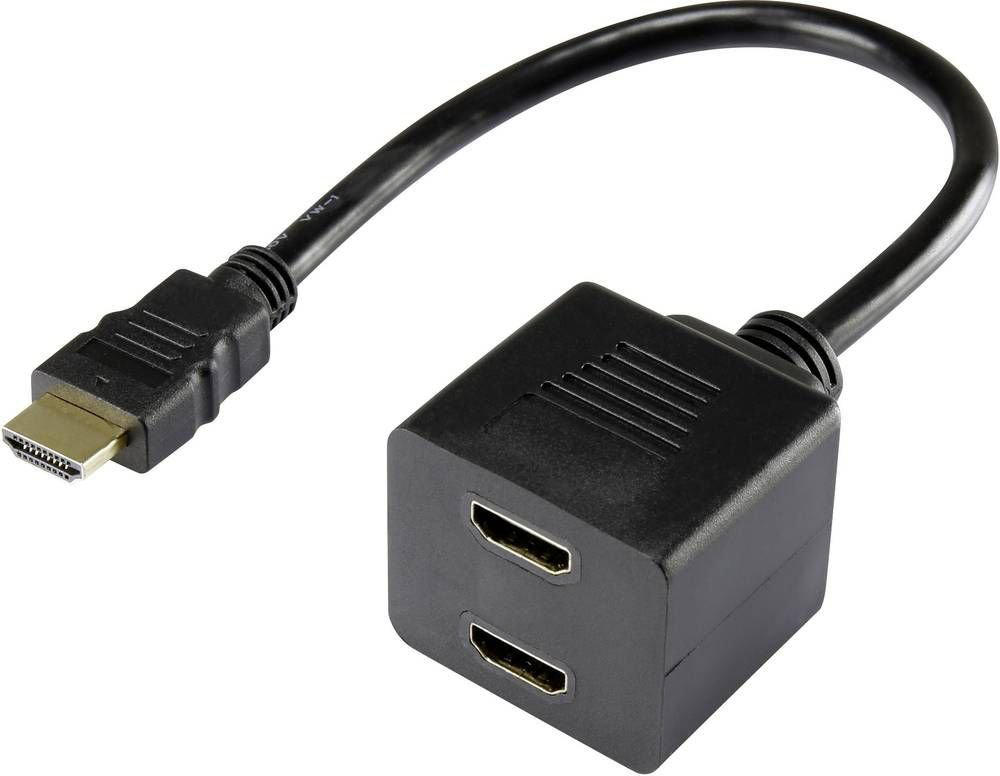 

Кабель - переходник GSMIN CB-03 HDMI - 2xHDMI (Черный)