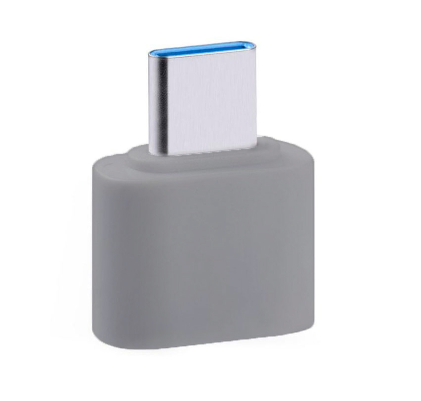 

Адаптер-переходник GSMIN RT-20 USB 2.0 (F) - Type-C (M) (Светло-серый)