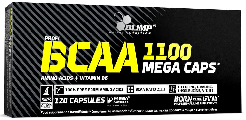 

Аминокислоты Olimp Sport Nutrition BCAA 1100 Mega Caps 120 капс., Sport Nutrition Mega Caps