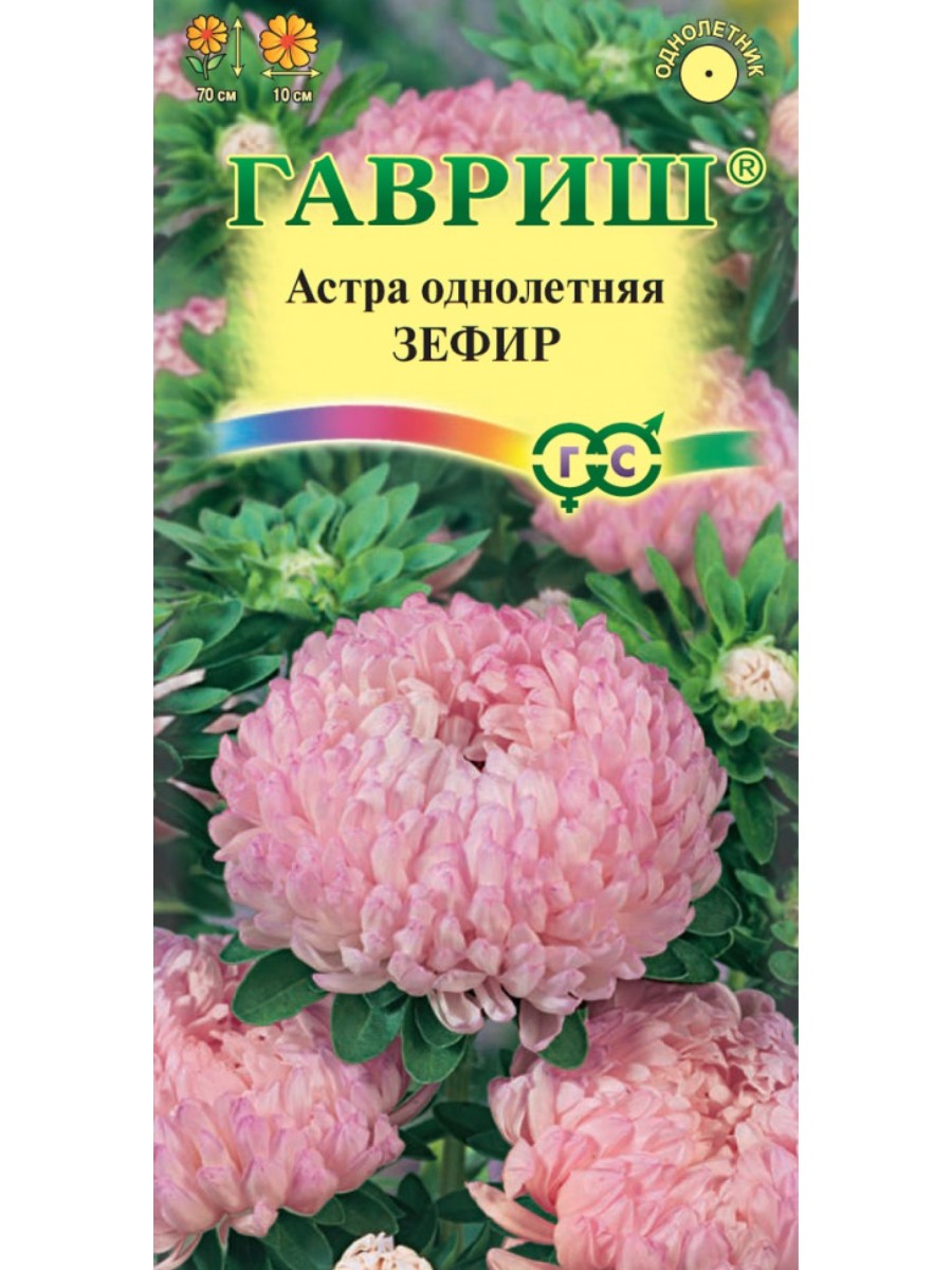 

Семена Гавриш Астра Зефир пионовидная 10 упаковок по 03 грамма