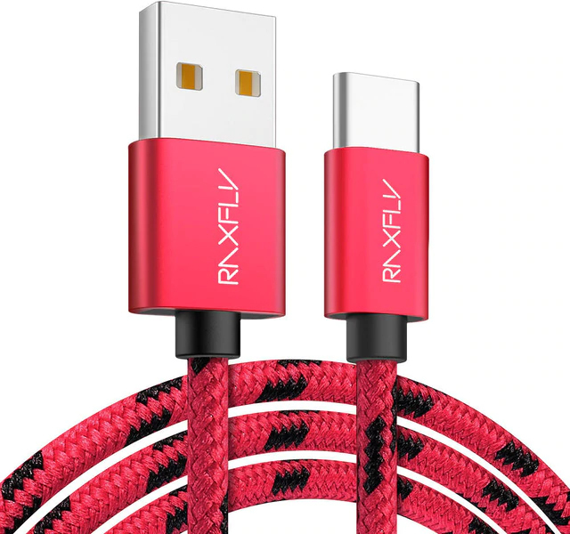 фото Кабель raxfly usb - type-c 1м (красный)