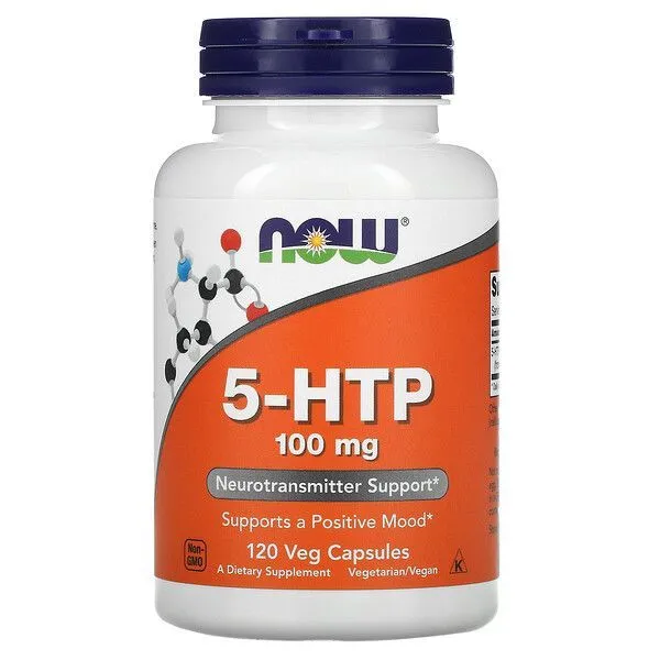 NOW 5-HTP (5-HTP, 5-гидрокситриптофан), комплекс для настроения, от стресса, для похудения