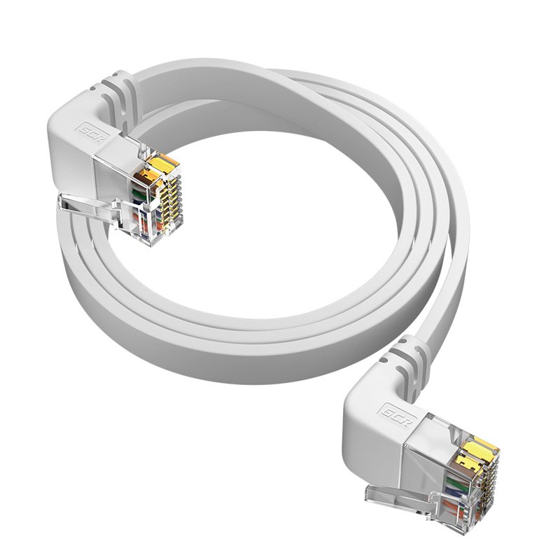 Патч-корд GCR RJ45 - RJ45 вилка-вилка 10м (GCR-54651) белый