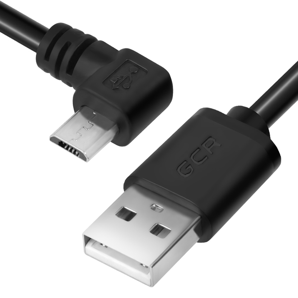 

GCR Кабель 0.75m AM / microUSB угловой левый, черный, 28/28 AWG, GCR-UA8AMCB6-BB2S-0.75m