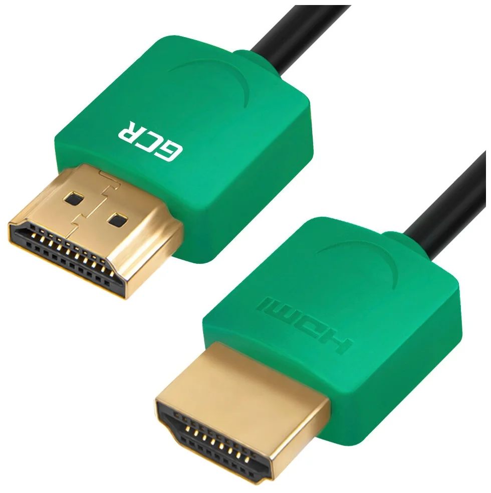 

Кабель GCR SLIM 1.5м HDMI 2.0, зеленые коннекторы, OD3.8мм, HDR 4:2:0, 4K 60 fps 60Hz, Зеленый, GCR-51581