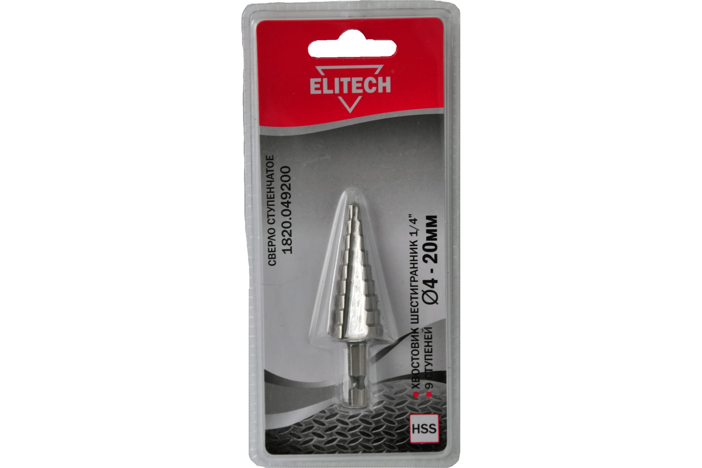 

Сверло Elitech 1820.049200, по металлу, шестигранный, 1шт