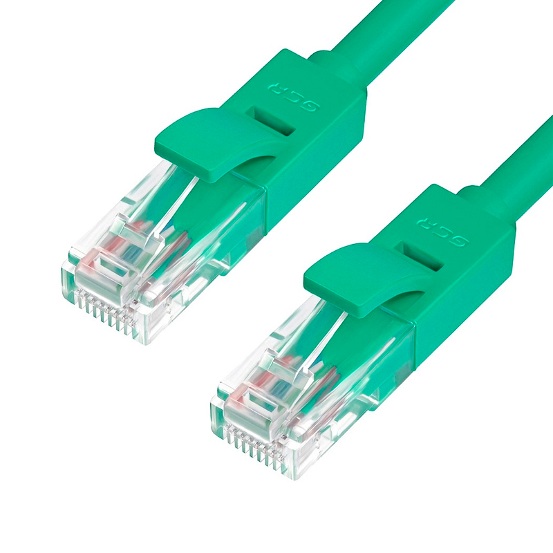 

Патч-корд GCR RJ-45 - RJ-45 вилка-вилка 20м () зеленый, GCR-LNC05-20.0m