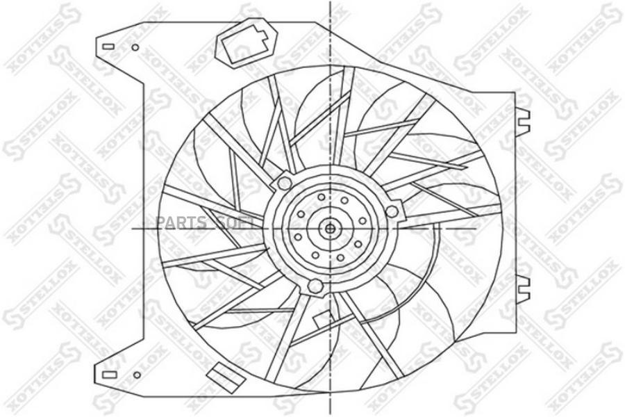 

STELLOX 29-99078-SX_вентилятор охлаждения!\ Renault Clio II/Kangoo/Megane II all 98> 1шт