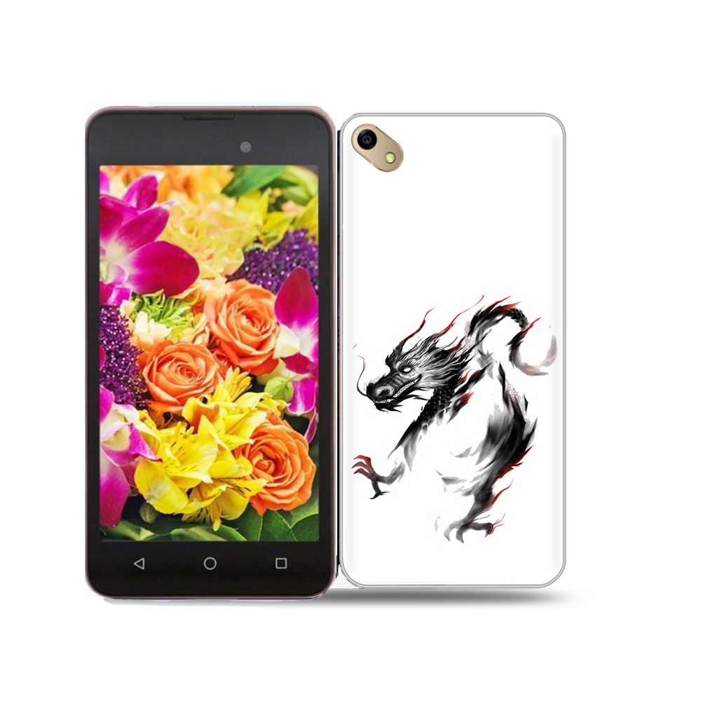 

Чехол MyPads Tocco для BQ 5035 черный дракон, Прозрачный, Tocco